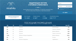 Desktop Screenshot of miralinks.ru